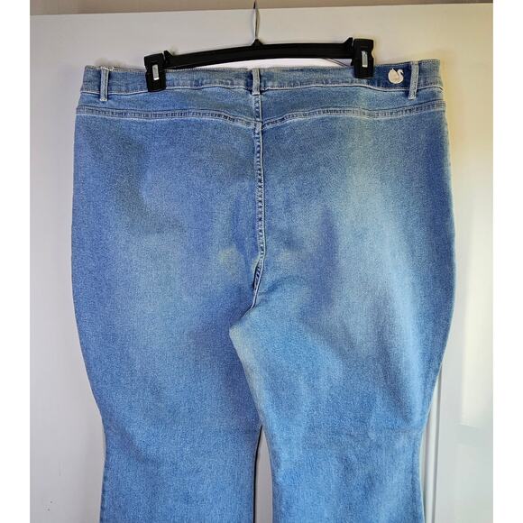 Gloria Vanderbilt Chrissie High Rise Flare Leg Front Patch Pockets Plus Size 22W - Picture 4 of 14